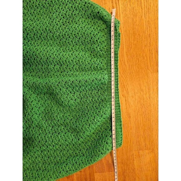 Vintage crocheted green skirt size small - Picture 6 of 7